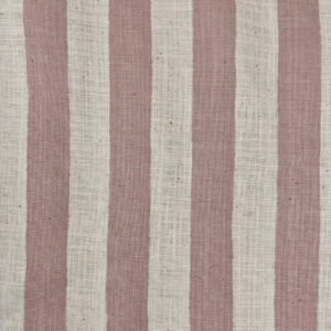 Linen Like Slub – Stripe – Pink Almond