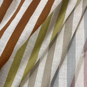 Linen Like Slub – Stripe – Beige