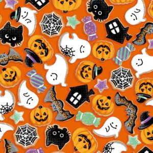 Ghostly Halloween – AP45101-2A – Orange