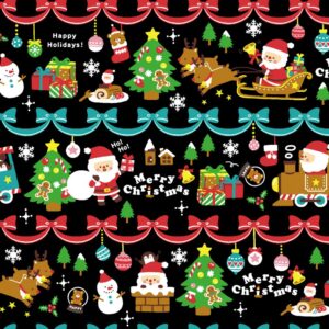 Festive Christmas – AP45102-2C – Black