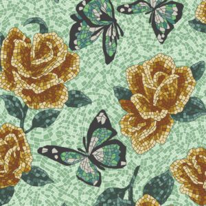 Mosaic Garden – NN2311-12C – Teal