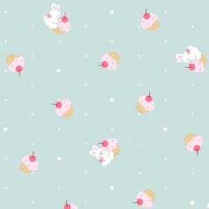 Cupcakes & Critters – AP51201H-1C – Teal