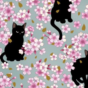 Blossom Kittens – HR3520-11C – Teal